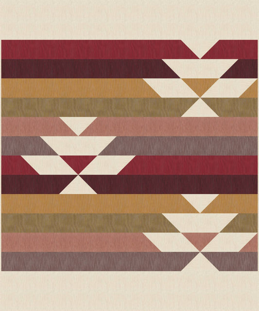 Space Dye Wovens by Figo Studio : West Hawk Quilt Kit