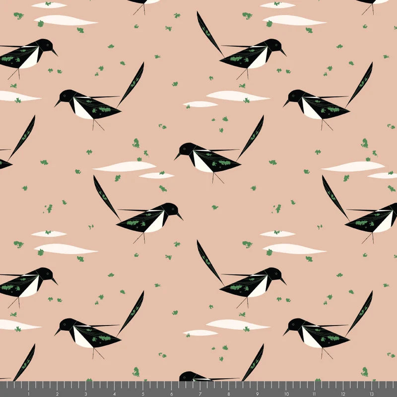 Western Birds 10 Year Anniversary by Charley Harper : Mini Black Billed Magpie CH-495