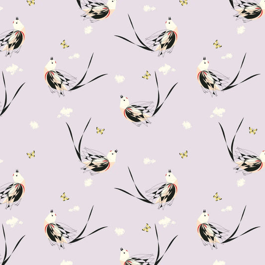 Western Birds 10 Year Anniversary by Charley Harper : Mini Black Scissor Tailed Flycatcher CH-494