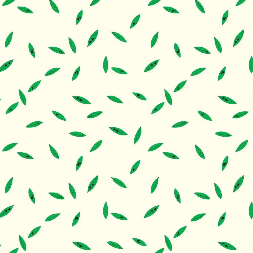 Western Birds 10 Year Anniversary by Charley Harper : Mini Leaves Cream CH-500
