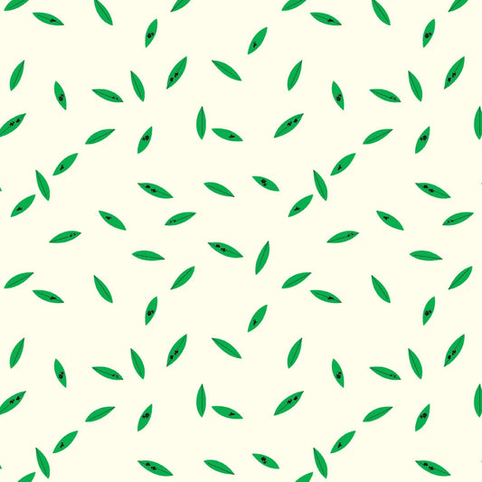 Western Birds 10 Year Anniversary by Charley Harper : Mini Leaves Cream CH-500
