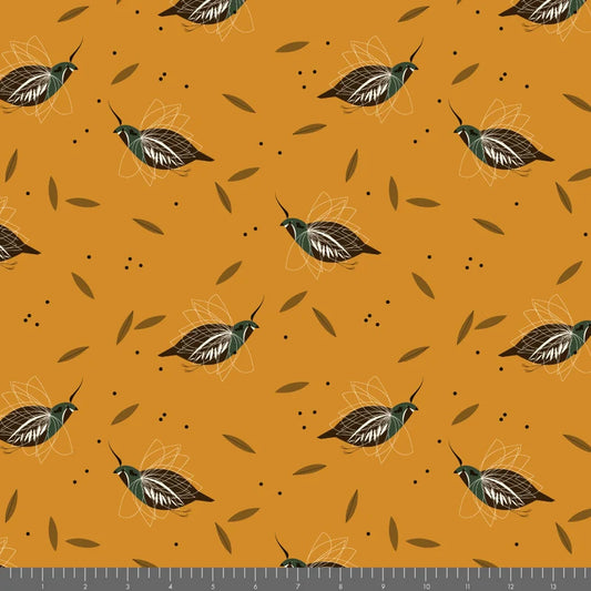 Western Birds 10 Year Anniversary by Charley Harper : Mini Mountain Quail CH-496