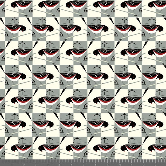 Western Birds 10 Year Anniversary by Charley Harper : Mini Spotted Towhee CH-501