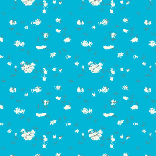 Western Birds 10 Year Anniversary by Charley Harper : Mini Tracks Blue CH-505-BLUE