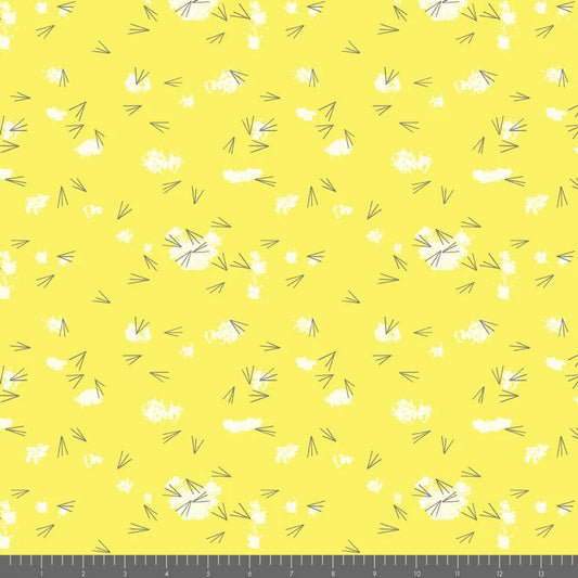 Western Birds 10 Year Anniversary by Charley Harper : Mini Tracks Yellow CH-505-YELLOW