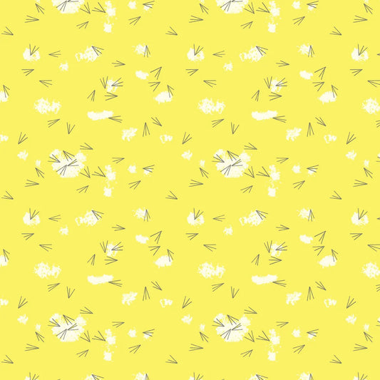 Western Birds 10 Year Anniversary by Charley Harper : Mini Tracks Yellow CH-505-YELLOW