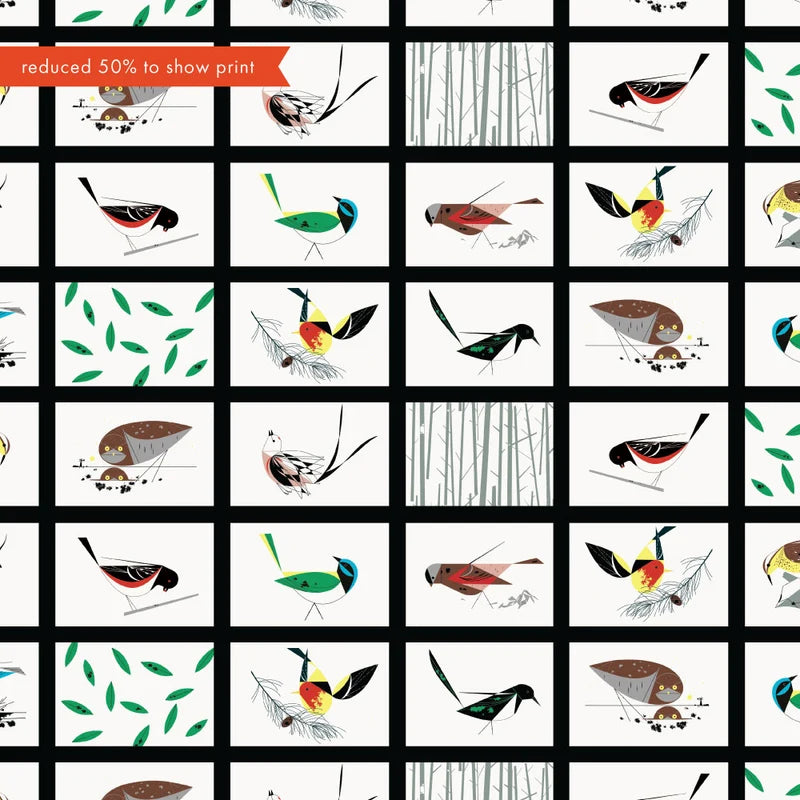 Western Birds 10 Year Anniversary by Charley Harper : Western Birds Patch CH-54