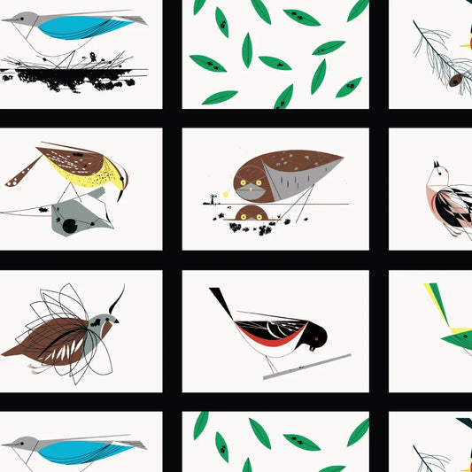 Western Birds 10 Year Anniversary by Charley Harper : Western Birds Patch CH-54