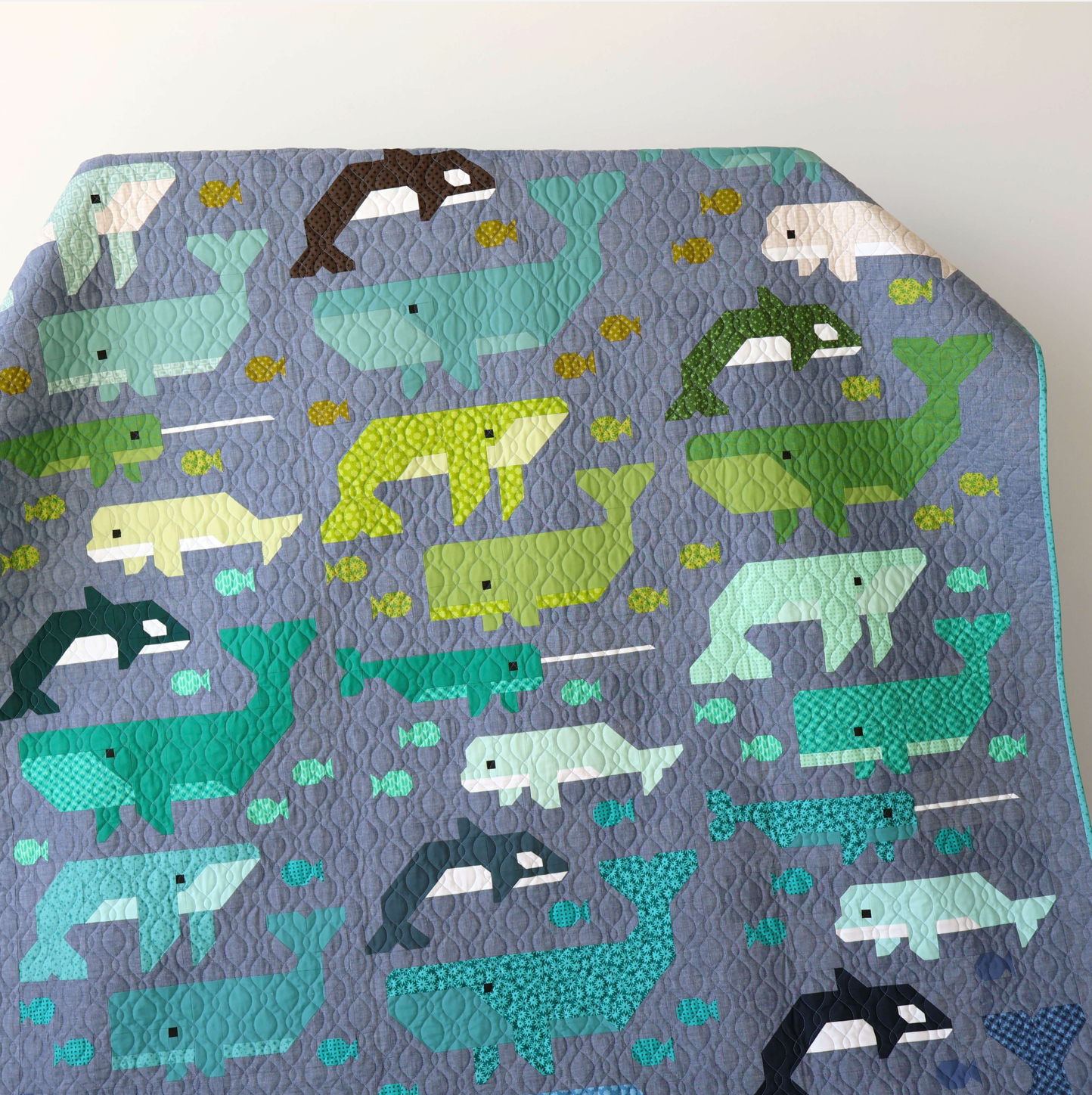 Whale Watching Quilt Pattern featuring Scenery by Elizabeth Hartman - Estimated Arrival Feb. 2026