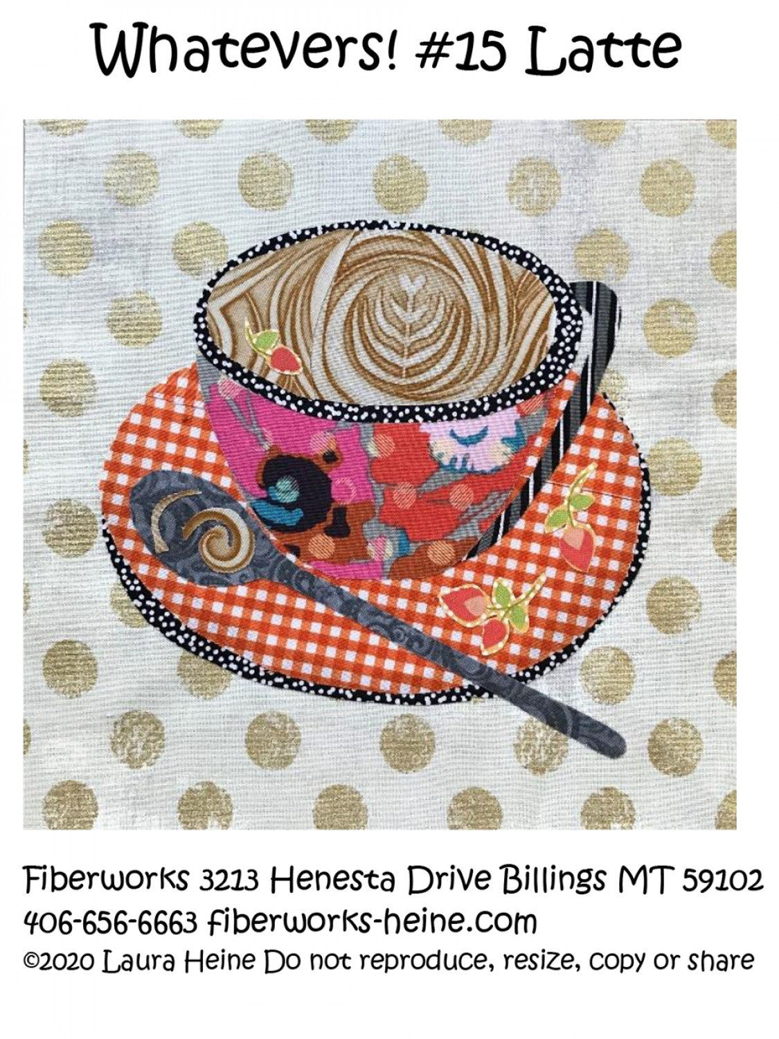 Whatevers! #15 Latte Collage Pattern by Laura Heine