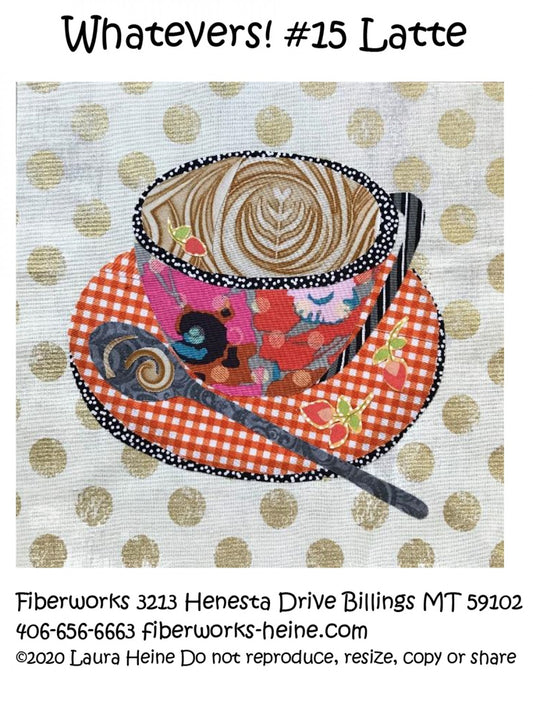 Whatevers! #15 Latte Collage Pattern by Laura Heine