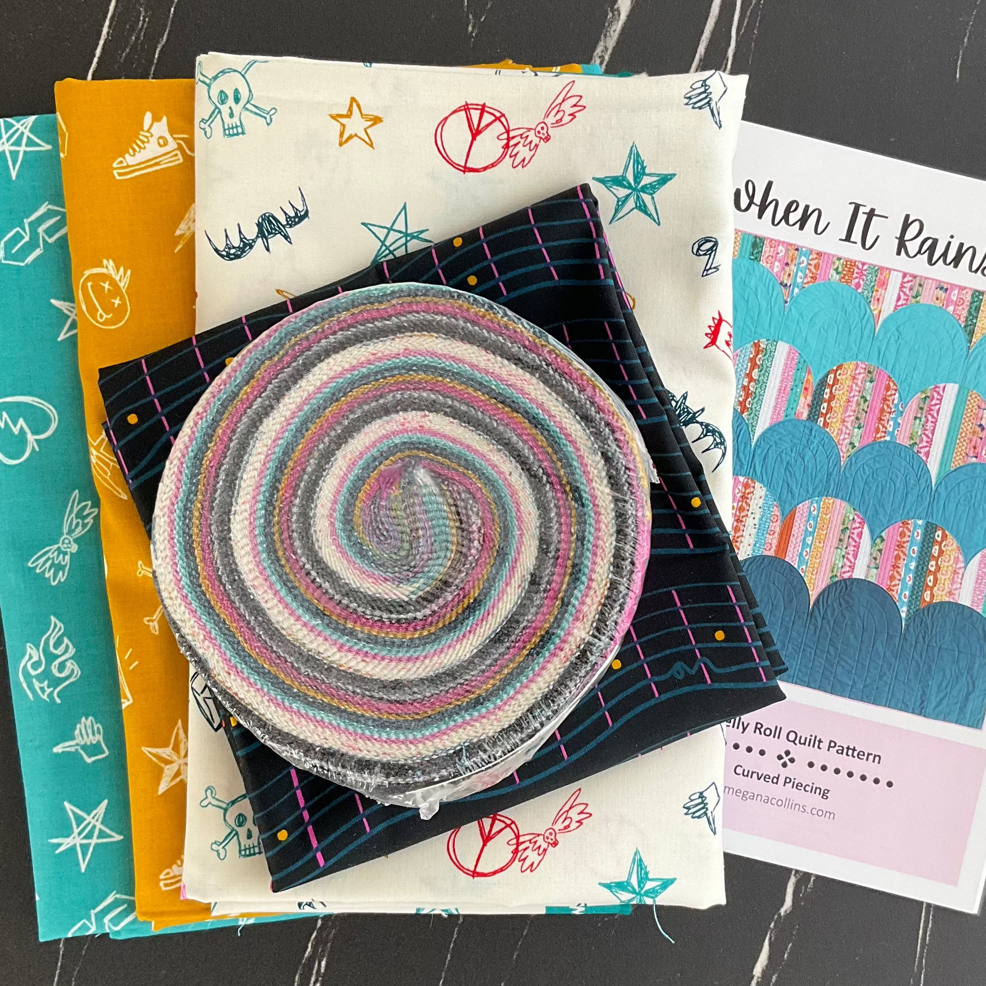 When It Rains Quilt Kit featuring Teddy and the Bears by Sarah Watts