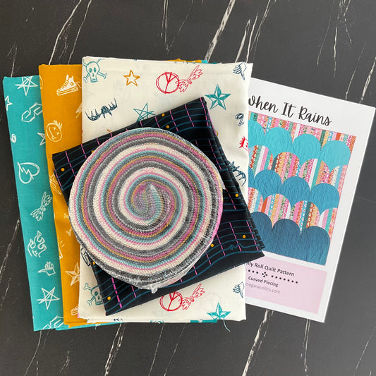 When It Rains Quilt Kit featuring Teddy and the Bears by Sarah Watts