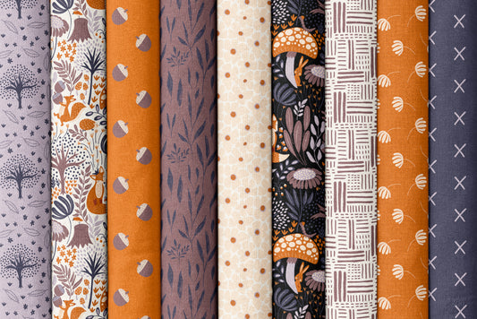 Whimsical Forest Floor by Mel Armstrong : Flower Patch Lavender Gray 229532