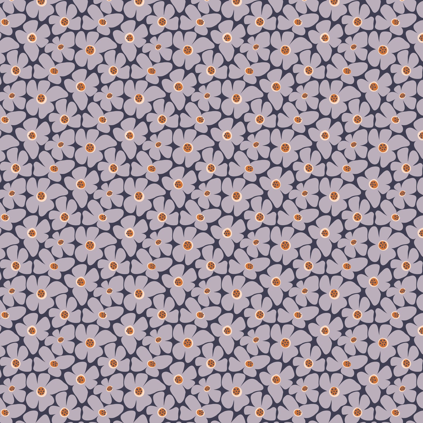 Whimsical Forest Floor by Mel Armstrong : Flower Patch Lavender Gray 229532