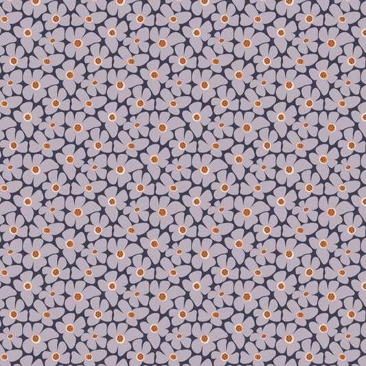Whimsical Forest Floor by Mel Armstrong : Flower Patch Lavender Gray 229532
