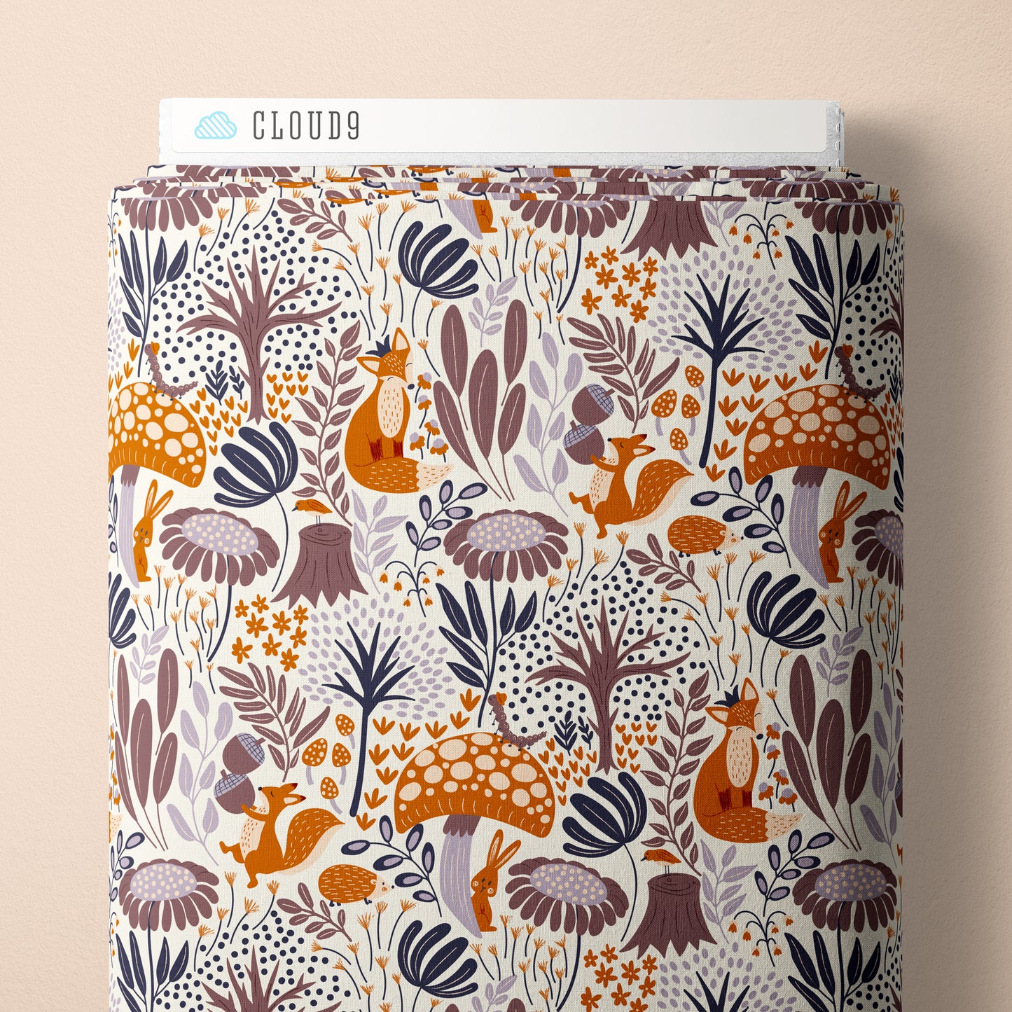 Whimsical Forest Floor by Mel Armstrong : The Woodlander's Tale Ivory 229527