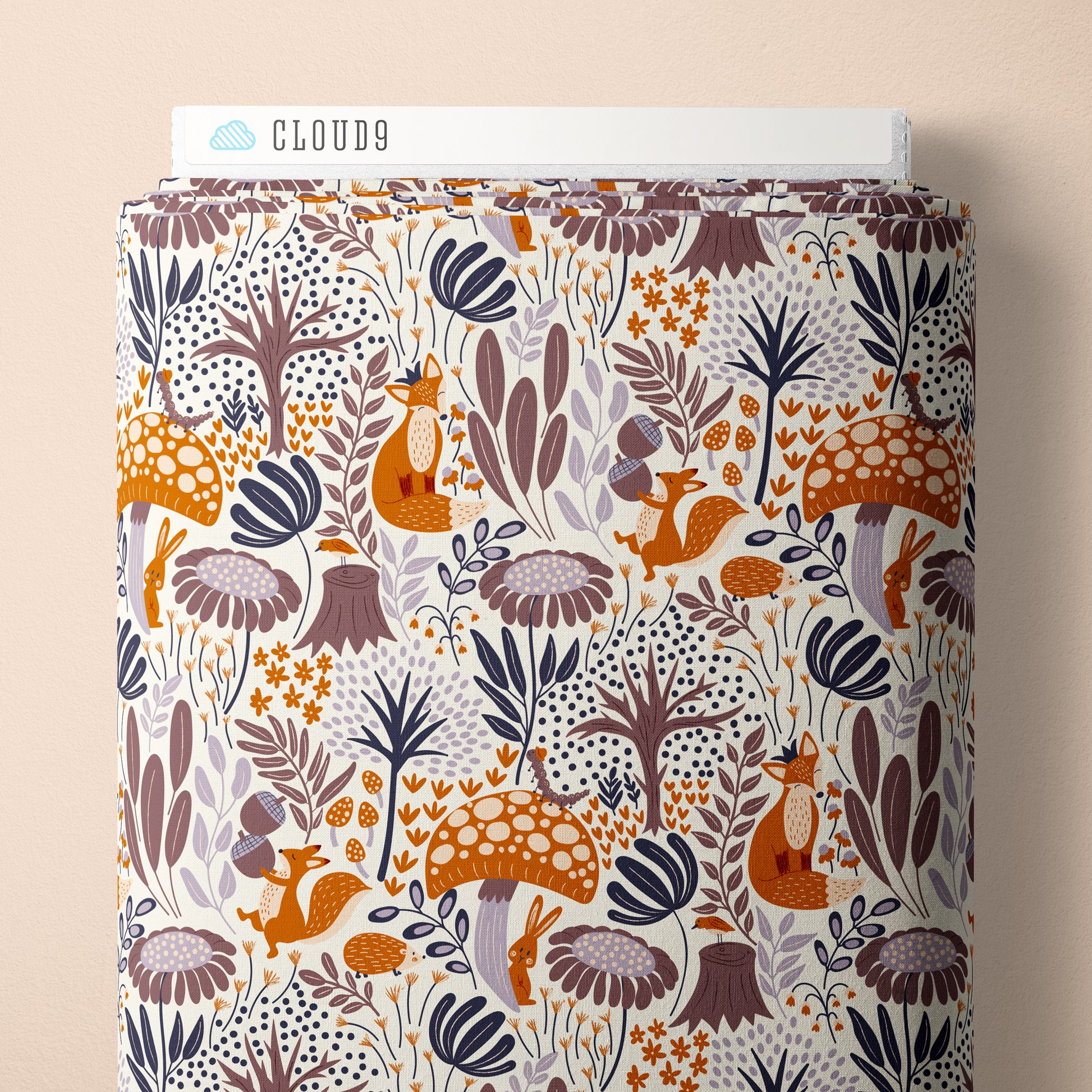 Whimsical Forest Floor by Mel Armstrong : The Woodlander's Tale Ivory 229527