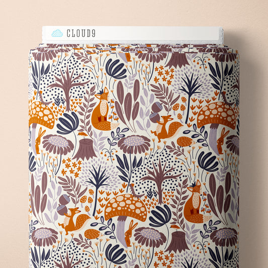 Whimsical Forest Floor by Mel Armstrong : The Woodlander's Tale Ivory 229527