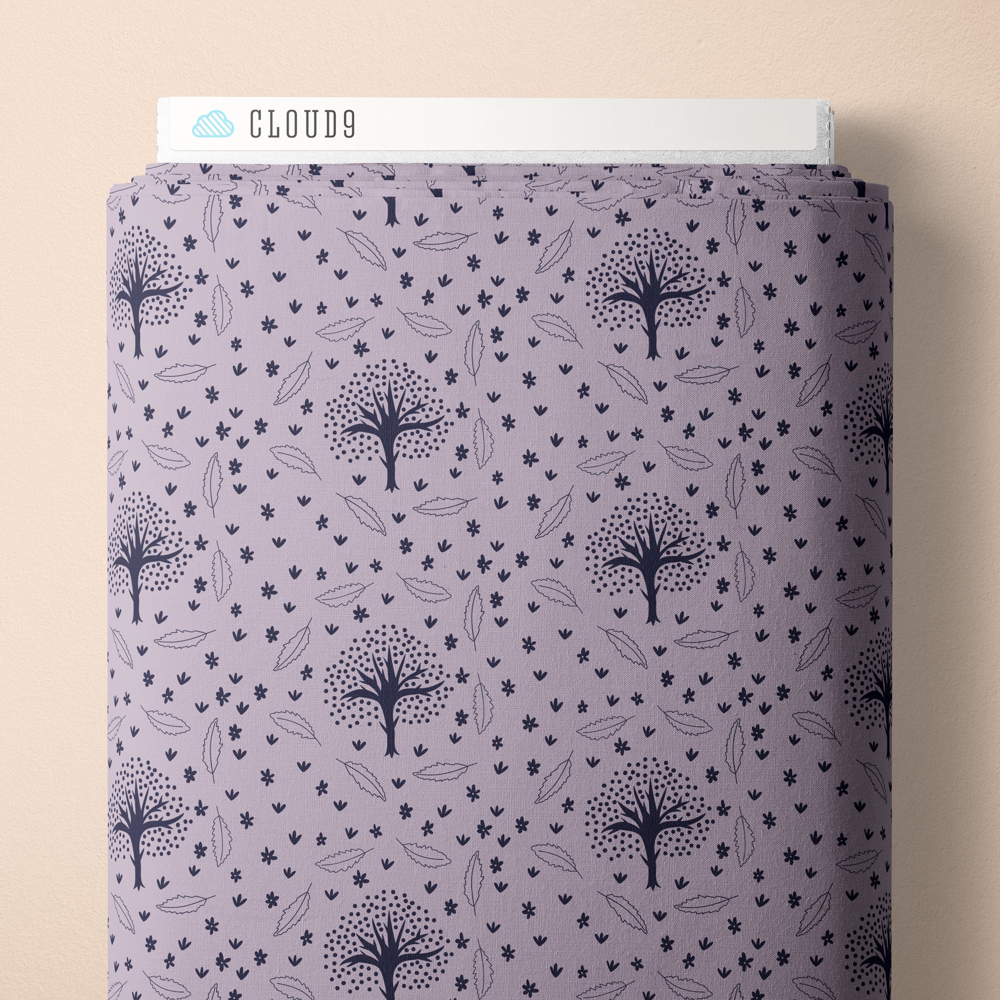 Whimsical Forest Floor by Mel Armstrong : Winter Thicket Lavender Gray 229518
