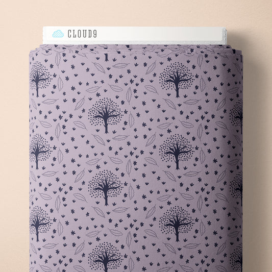 Whimsical Forest Floor by Mel Armstrong : Winter Thicket Lavender Gray 229518