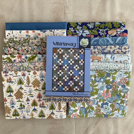 Whirlaway Quilt Kit Featuring Liberty Tree of Life Woodland Pastels