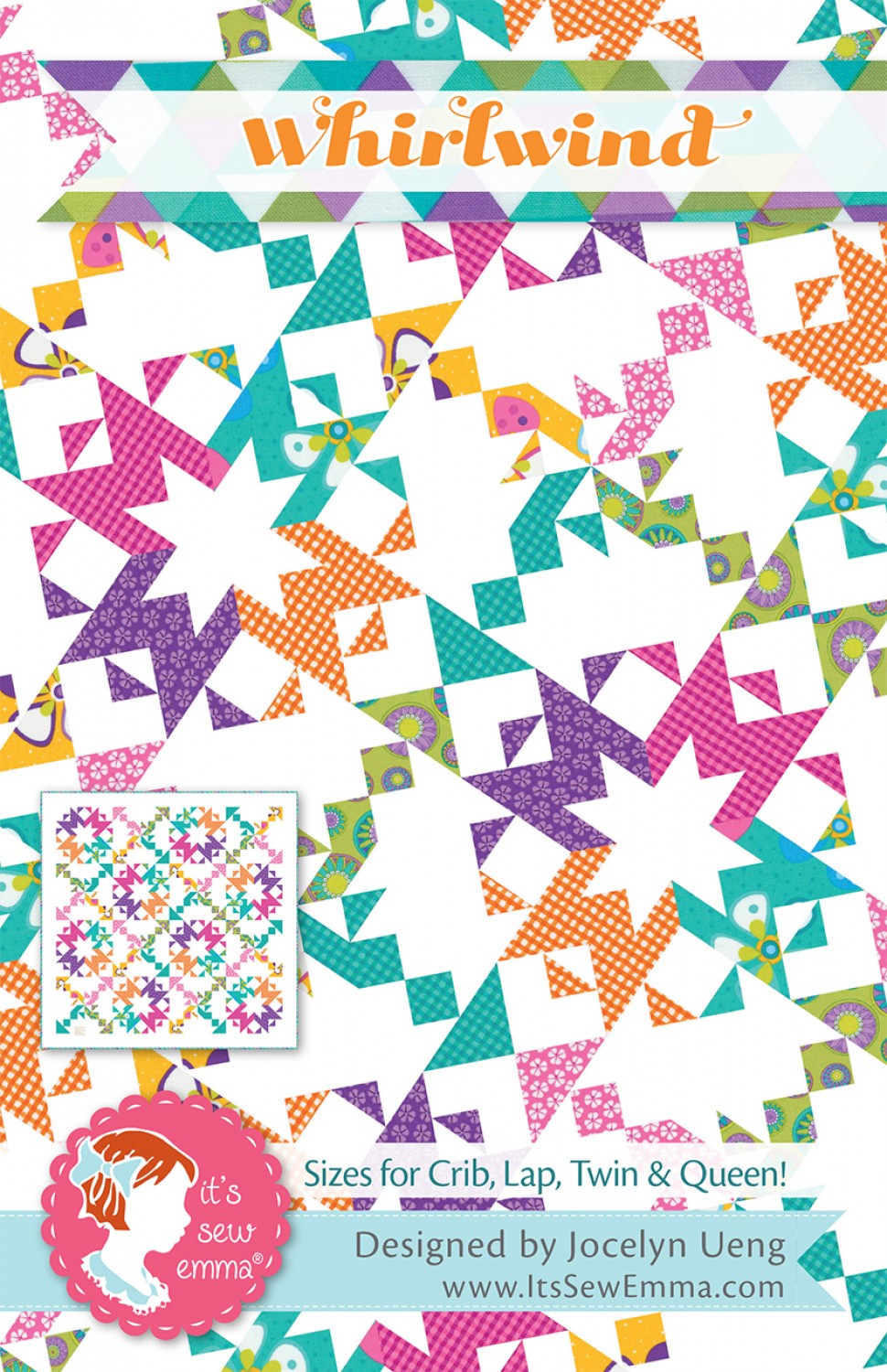 Whirlwind Quilt Pattern by It’s Sew Emma