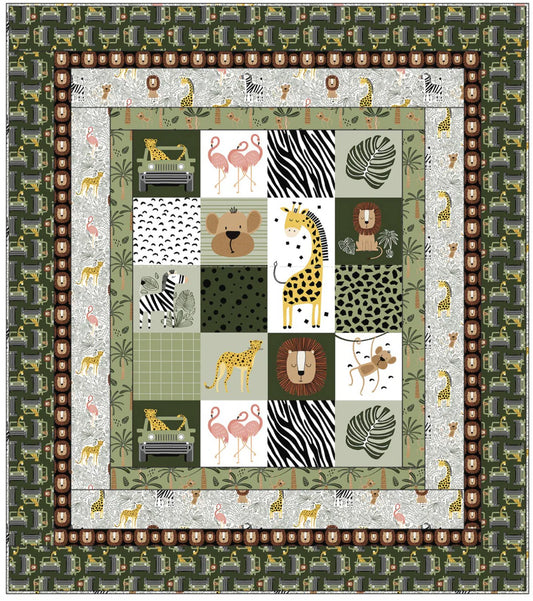 Wild Safari by JJ House Design : Free PDF Wild Safari Quilt Pattern