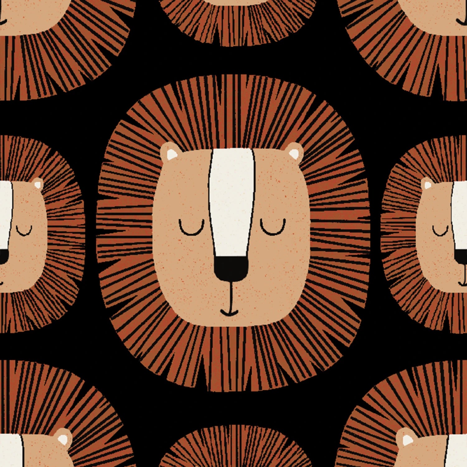 Wild Safari by JJ House Design : Lion Pride Black 24194-BLK-CTN-D (Estimated Arrival January 2026)