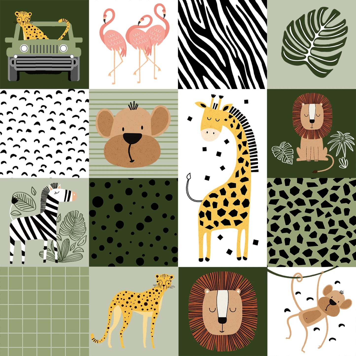 Wild Safari by JJ House Design : Wild Safari Patch Multi 24192-MLT-CTN-D (Estimated Arrival January 2026)