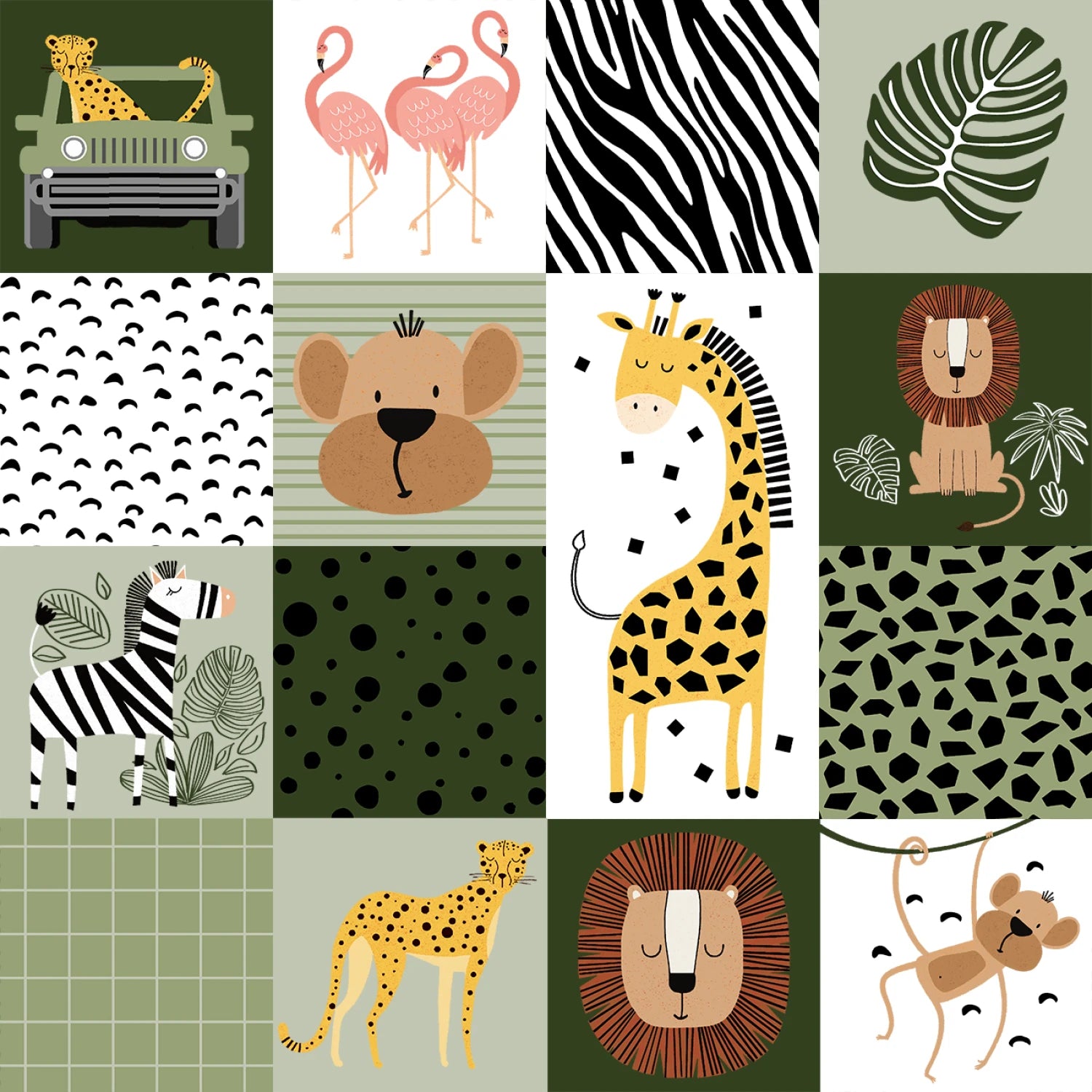 Wild Safari by JJ House Design : Wild Safari Patch Multi 24192-MLT-CTN-D (Estimated Arrival January 2026)