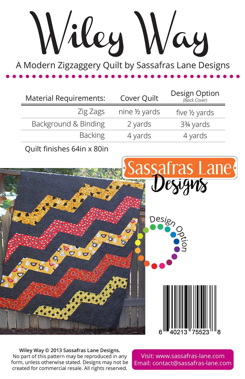 Wiley Way Quilt Pattern by Sassafras Lane - Special Order