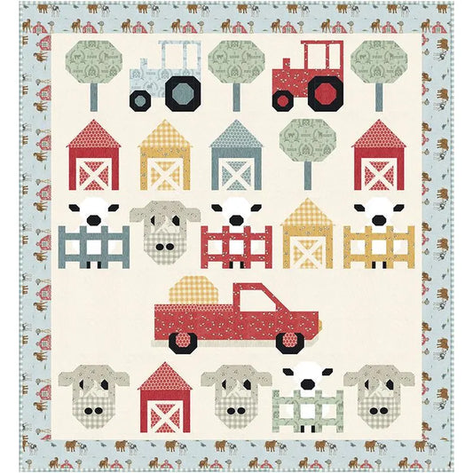 Willow's Farm by Deb Strain : Farm Life Quilt Front Shop Sample
