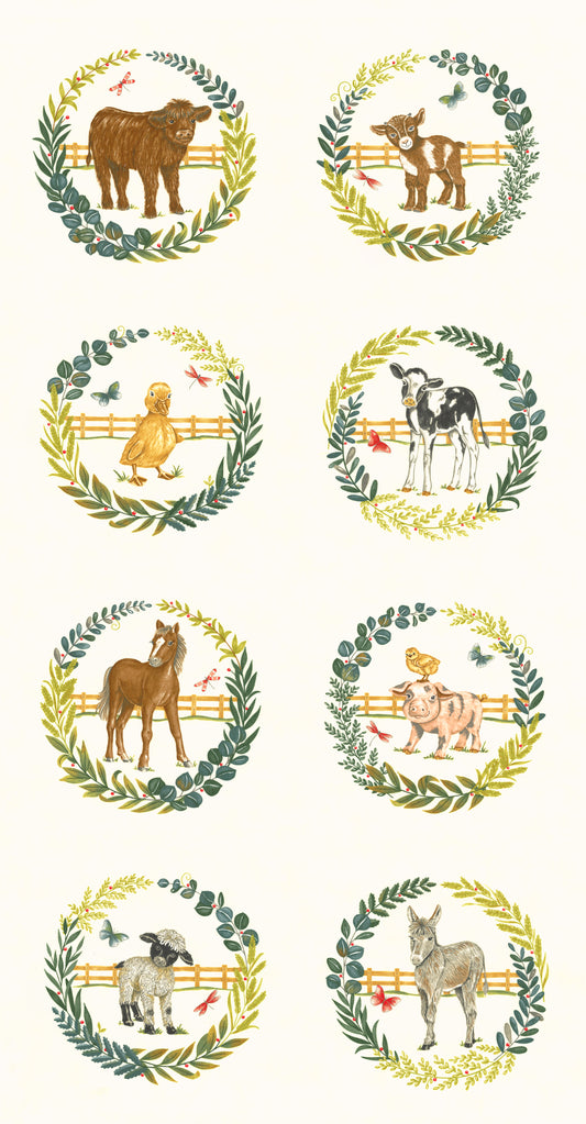 Willows Farm by Deb Strain : Willows Farm Panel 24" x 44" 56109 11