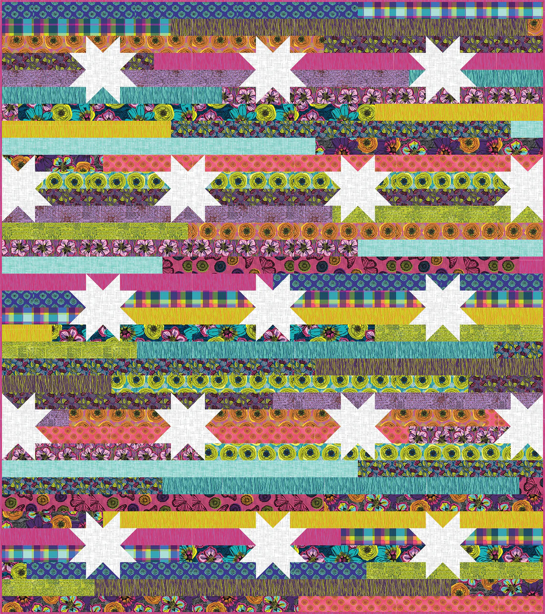Winding Road by Natalie Barnes : Jelly Stars Quilt Reference