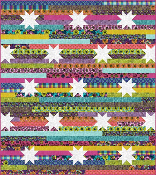 Winding Road by Natalie Barnes : Jelly Stars Quilt Reference