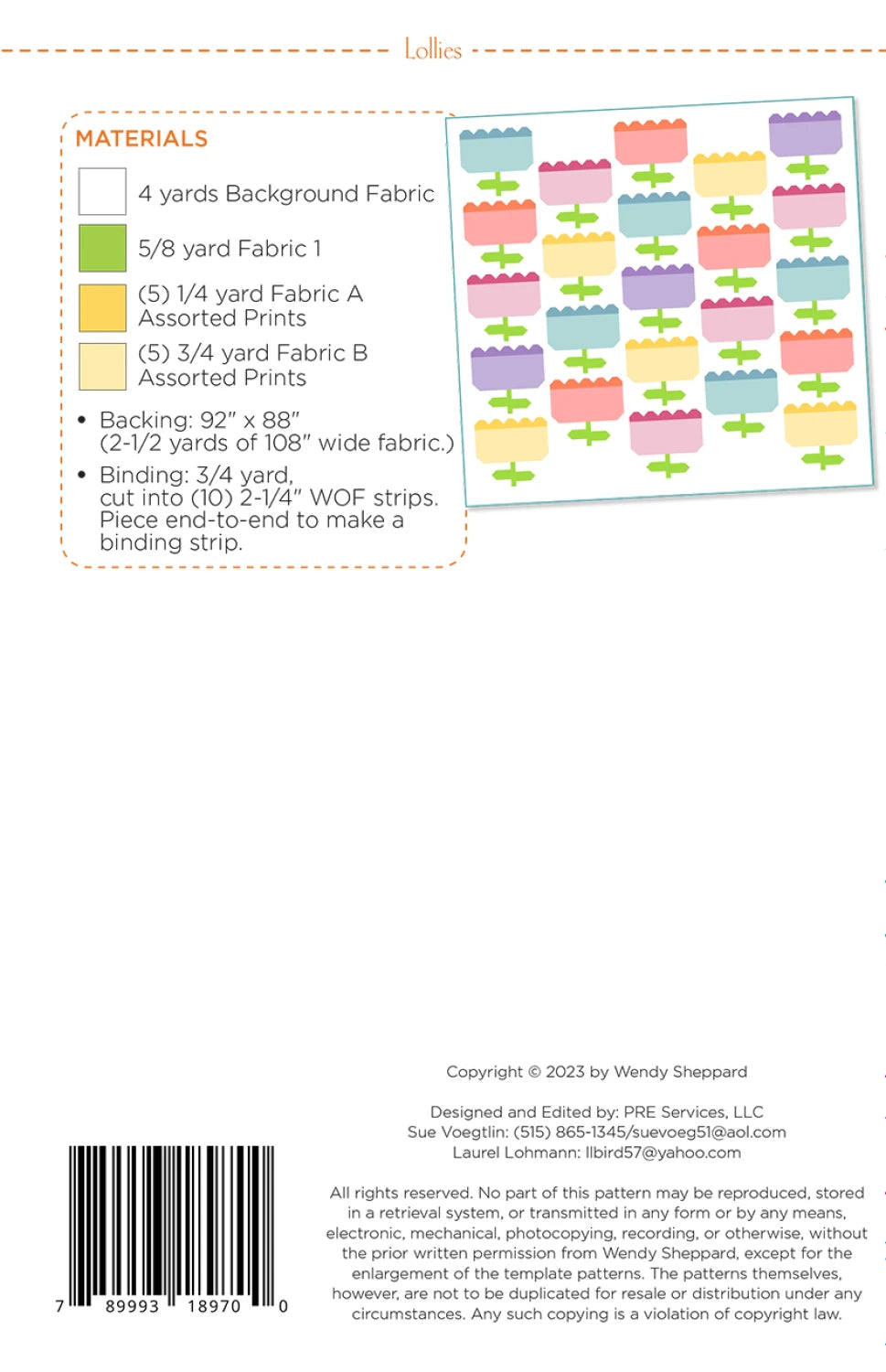 Winding Road by Natalie Barnes : Lollies Quilt Kit