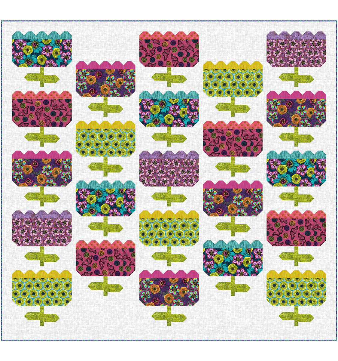 Winding Road by Natalie Barnes : Lollies Quilt Kit