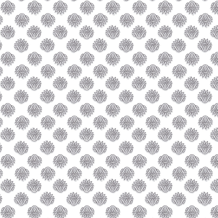 Winding Road by Natalie Barnes : Lotus White/Grey 55015-11