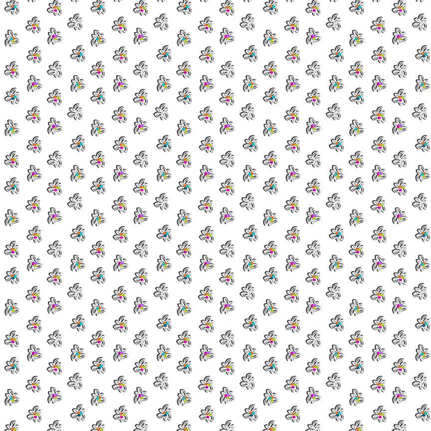 Winding Road by Natalie Barnes : Pinwheel White/Grey 55016-11