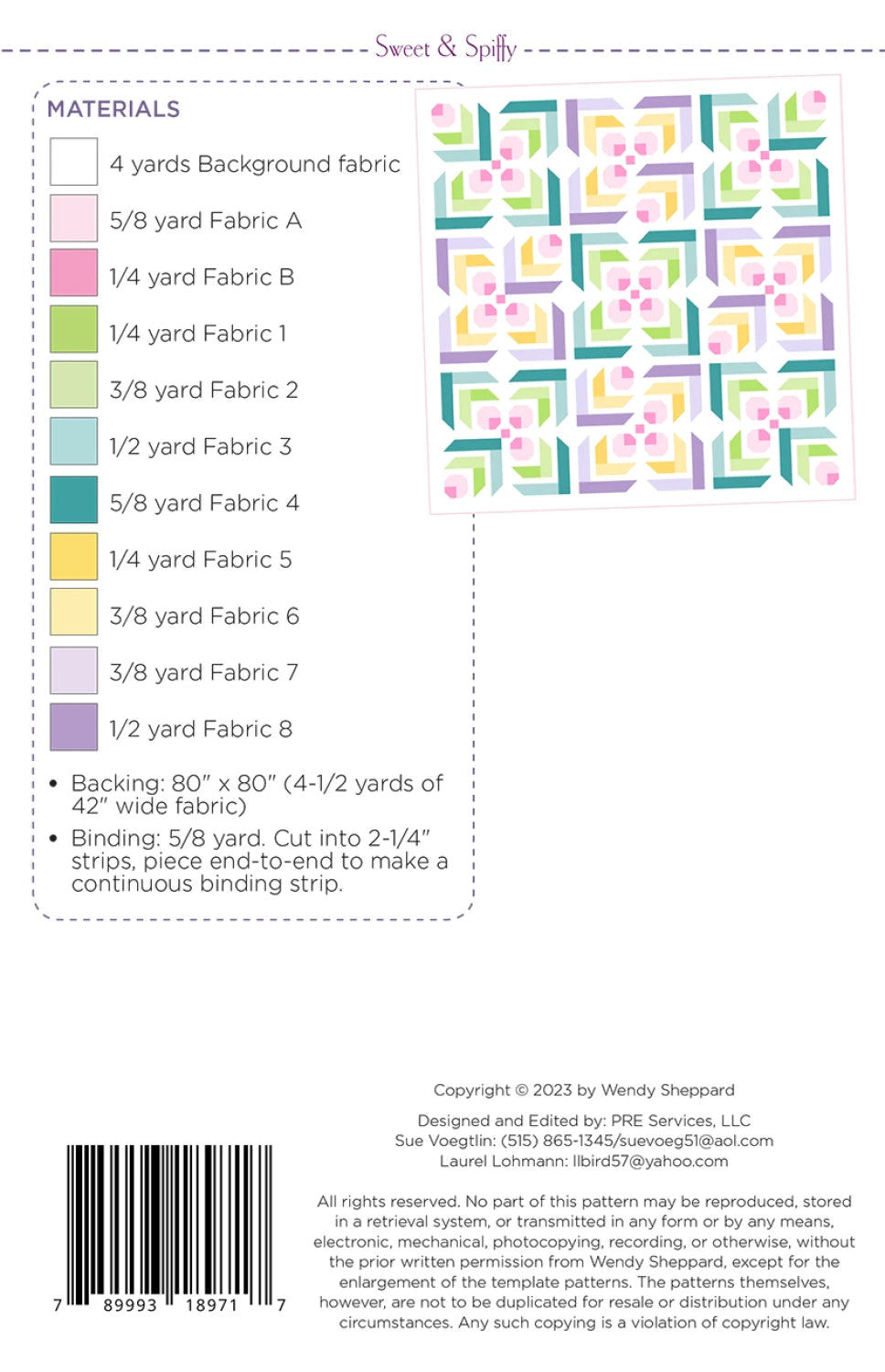 Winding Road by Natalie Barnes : Sweet & Spiffy Quilt Kit
