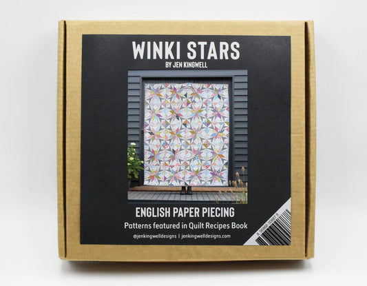 Winki Stars Complete English Paper Piecing Pack by Jen Kingwell Designs - Special Order