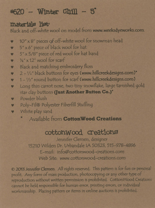 Winter Chill # CWC620 - Special Order