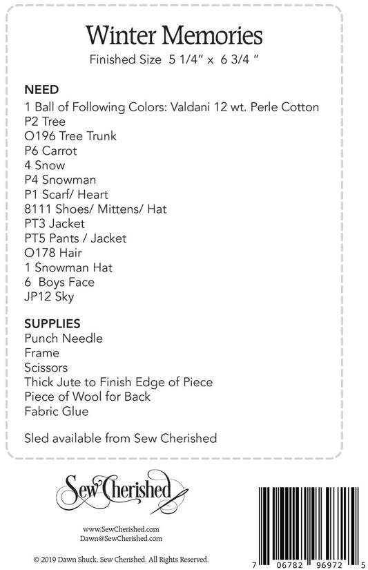 Winter Memories # SCH164 - Special Order