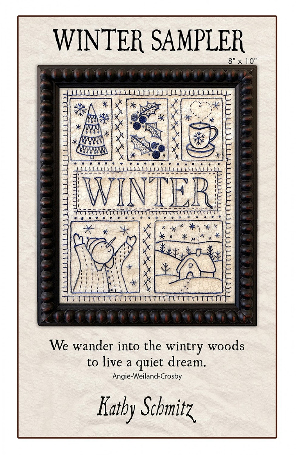 Winter Sampler Embroidery Pattern by Kathy Schmitz