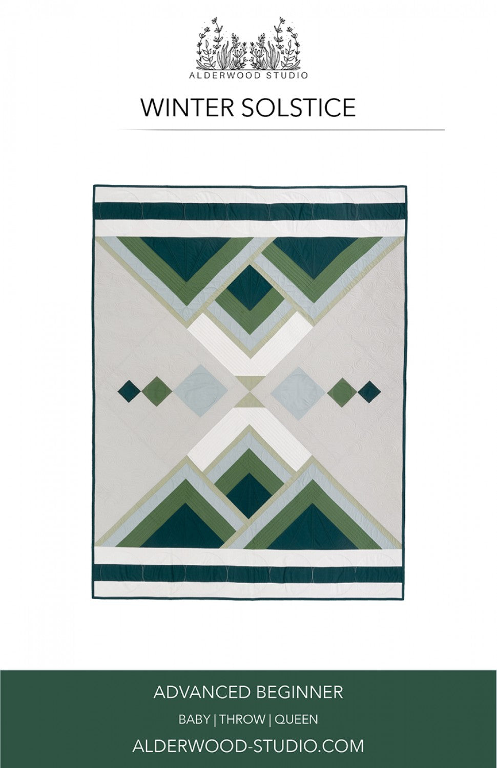 Winter Solstice Quilt Pattern by Alderwood Studio