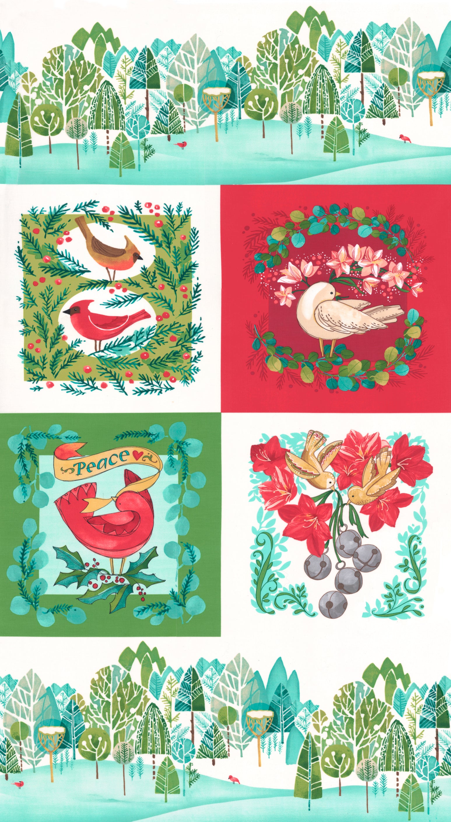 Winterly by Robin Pickens : Christmas Panel