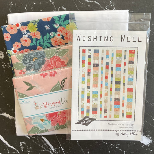 Wishing Well Quilt Kit featuring Afternoon Tea - 1 Left!