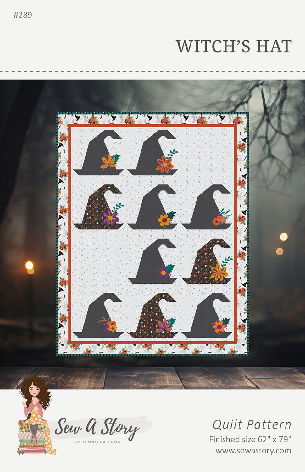 Witch's Hat Quilt Pattern by Jennifer Long - Special Order