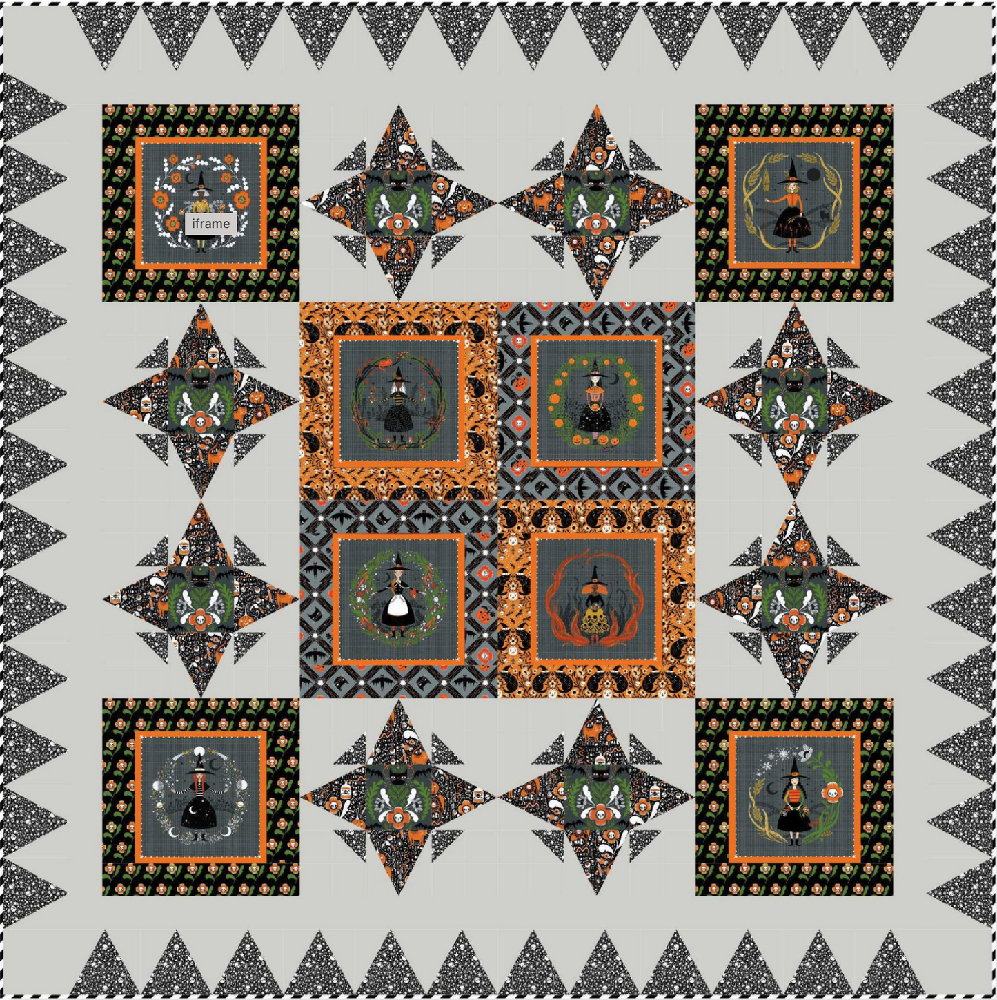 Witchy Ways by Cori Dantini : Coven Quilt Kit